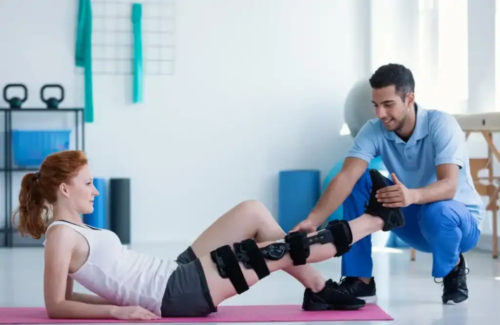 Debunking Meal Timing Myths: The Truth About Muscle Recovery 1 Woman having treatment to help muscle recovery Tetbury after an injury