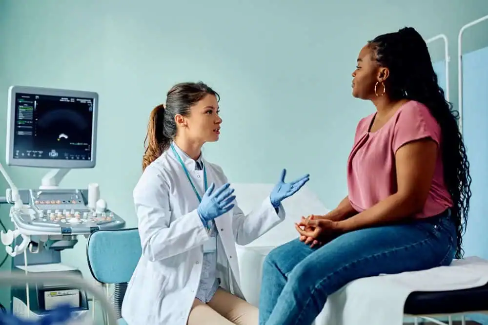 Woman have consultation about vaginal laxity Tetbury